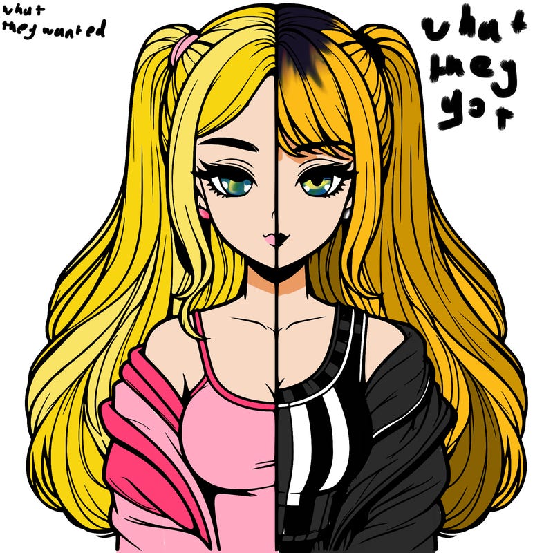 realistic girl split