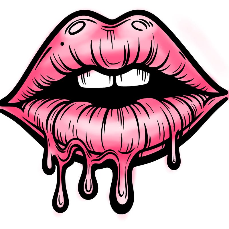 lips that look realistic and drip