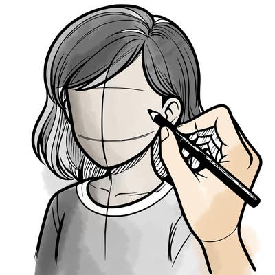 drawing a realistic person