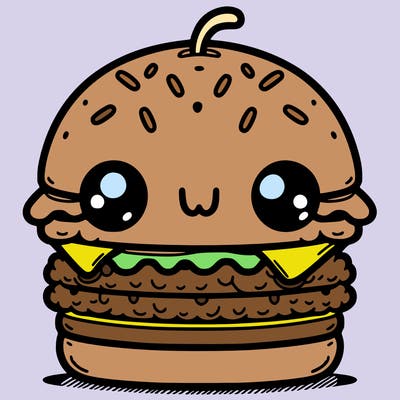 burger cute
