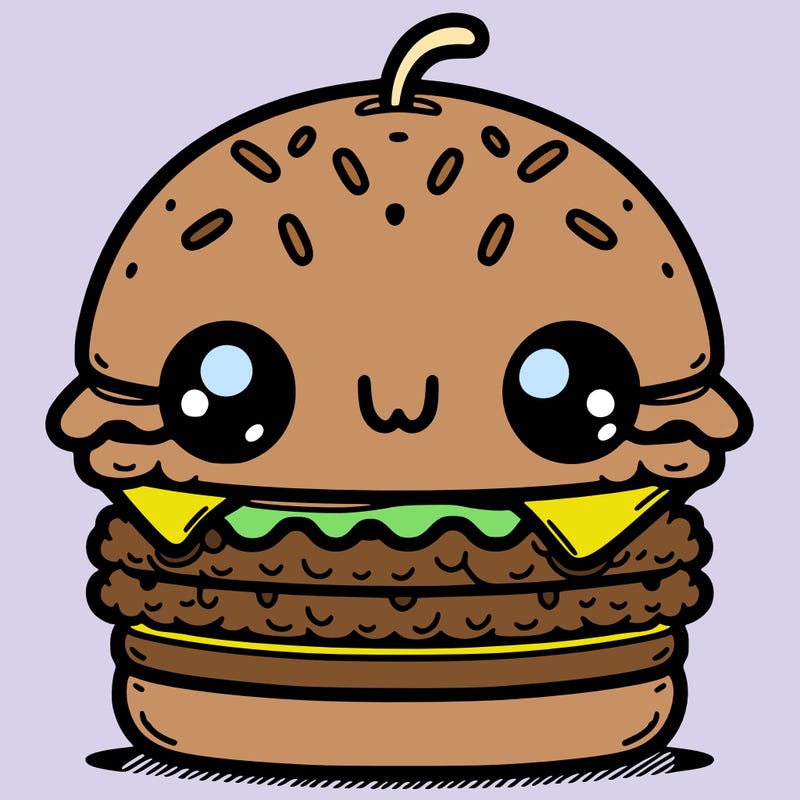 burger cute