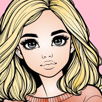 realistic girl whith cute eyes