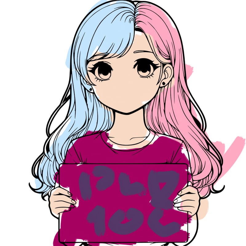 realistic girl holding a sign