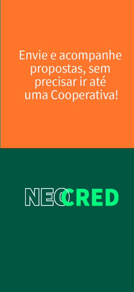Cresol Crédito - Pantalla de la aplicación Cresol Credito promocionando el seguimiento y la gestión remota de propuestas de crédito