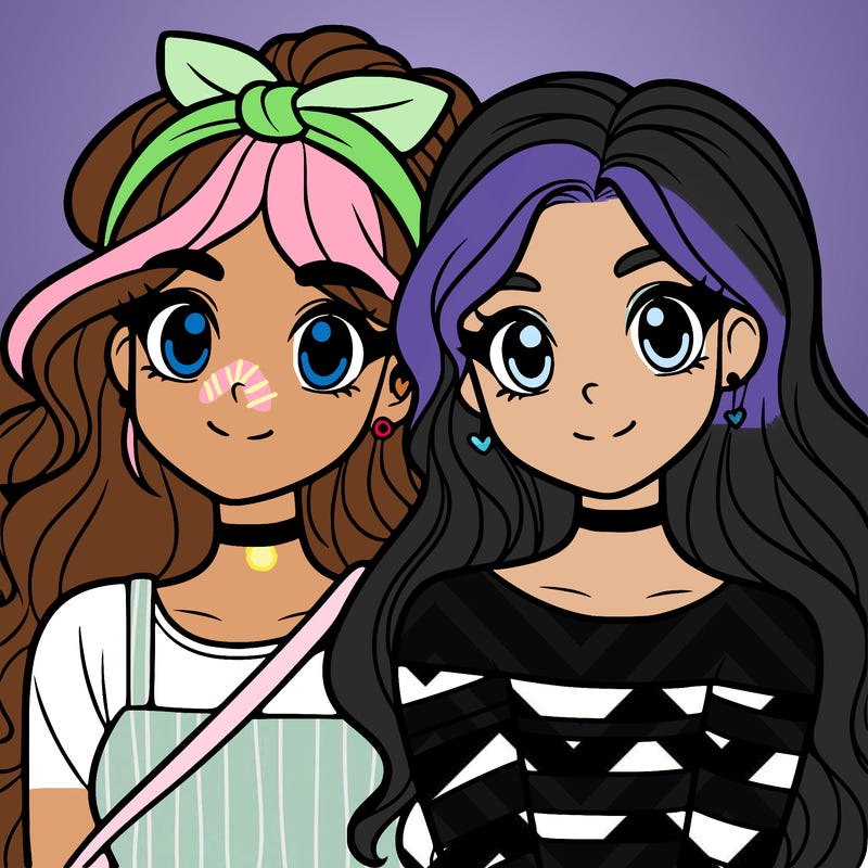 two female best friends