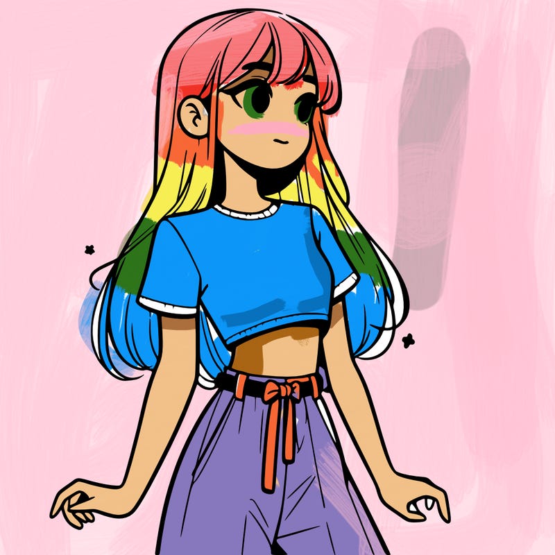 girl in a cute crop top