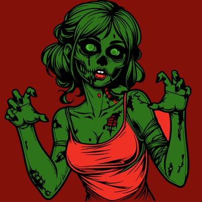 realistic zombie girl