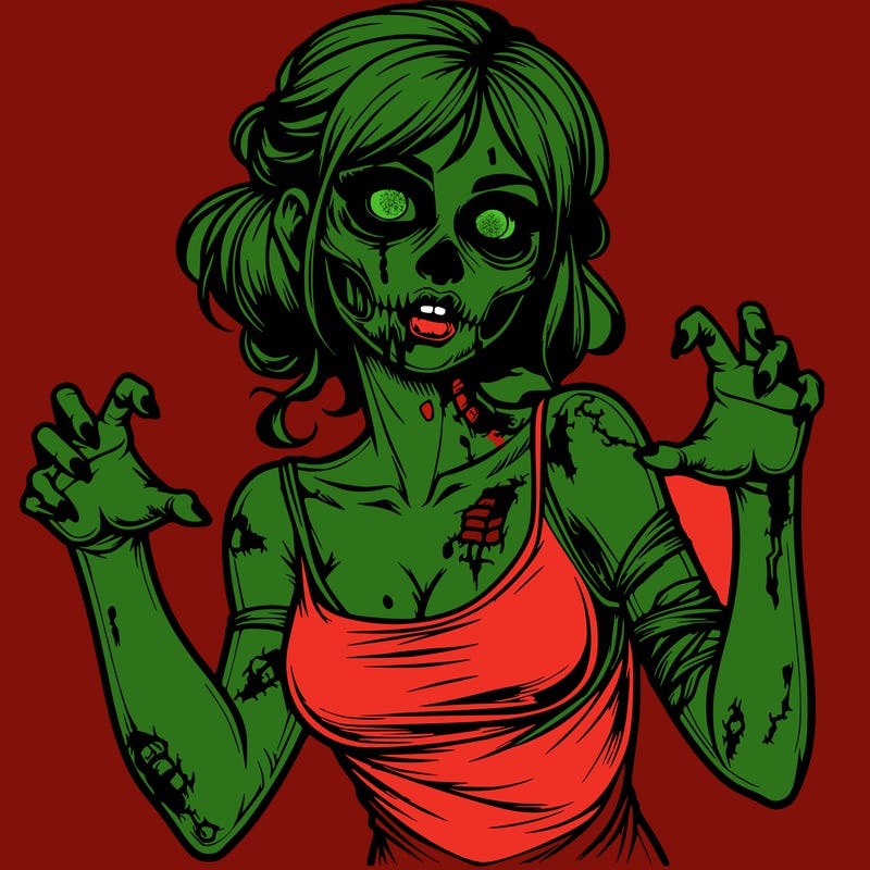 realistic zombie girl