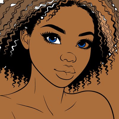 realistic black girl