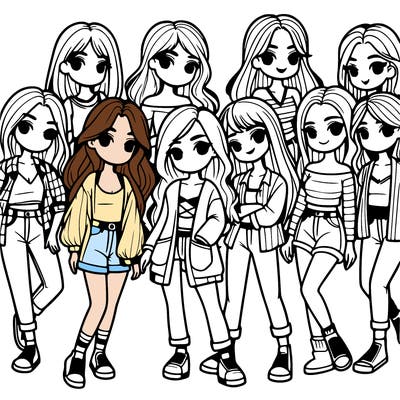 group of girls