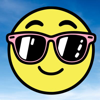 emoji with sunglasses