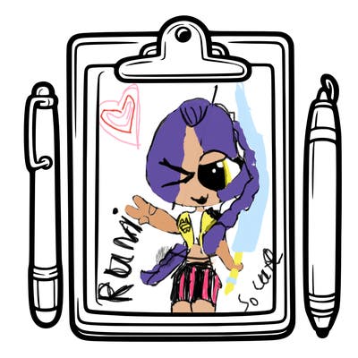 blank clip board with pen