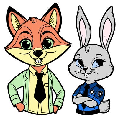zootopia nick and judy