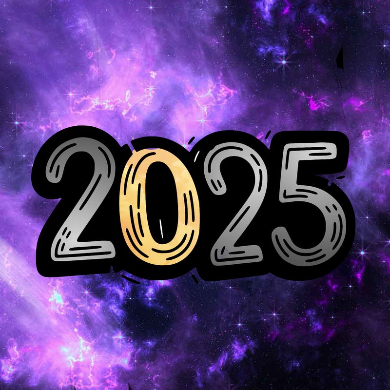 one line scrawled numbers sketch design “2025”