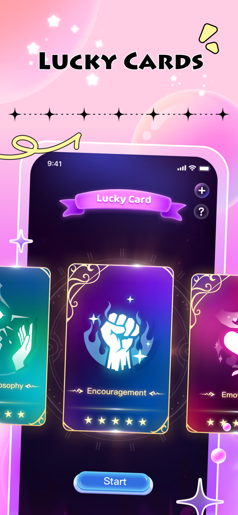 Kiya - Kiya app lucky cards for inspiration and encouragement