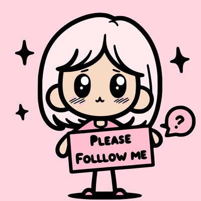 please follow me
