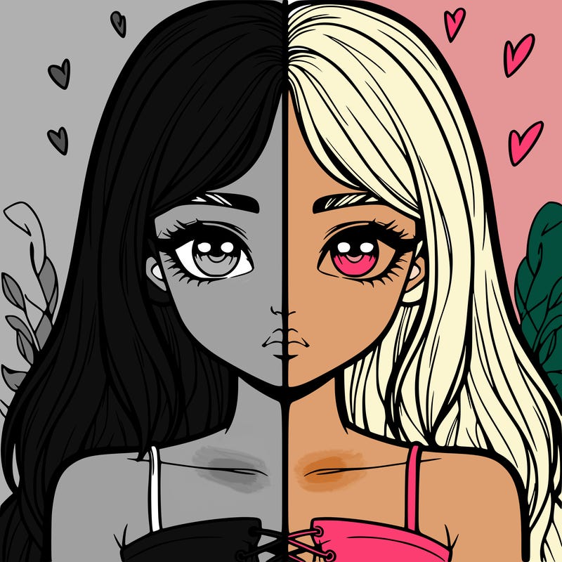 realistic girl split