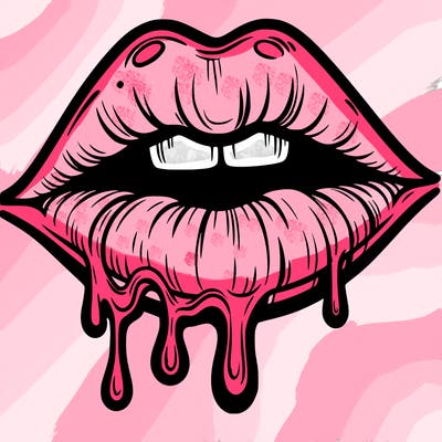 lips that look realistic and drip
