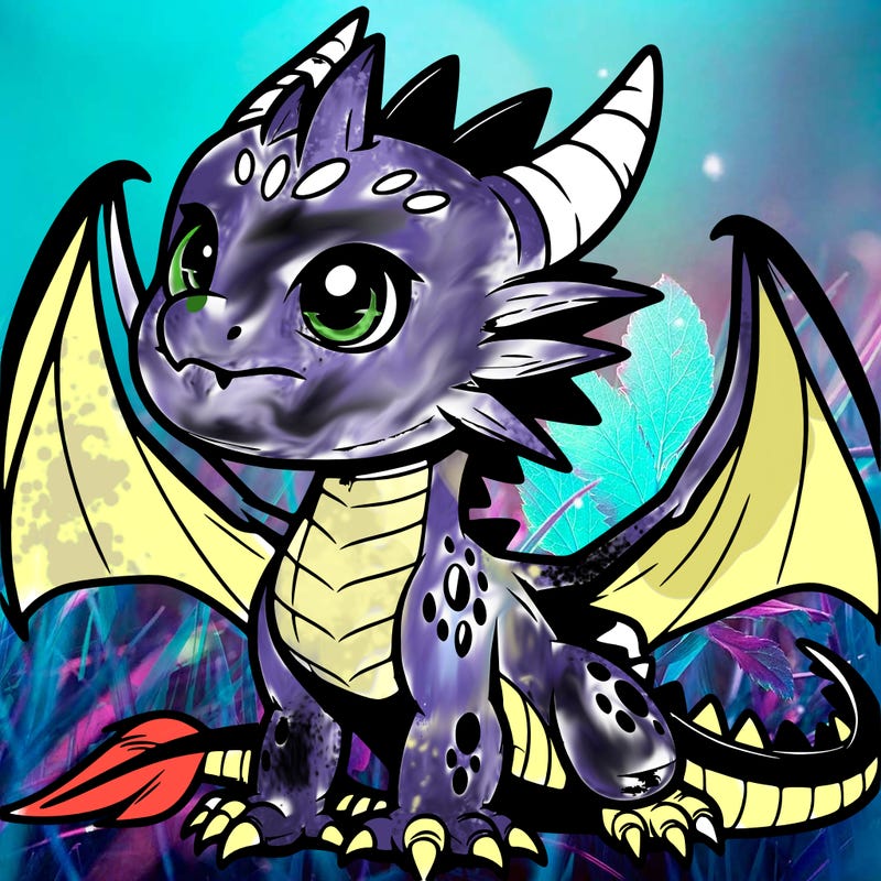 fierce baby night dragon