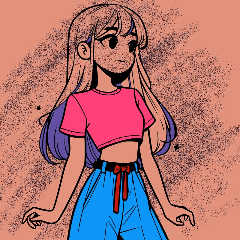 girl in a cute crop top