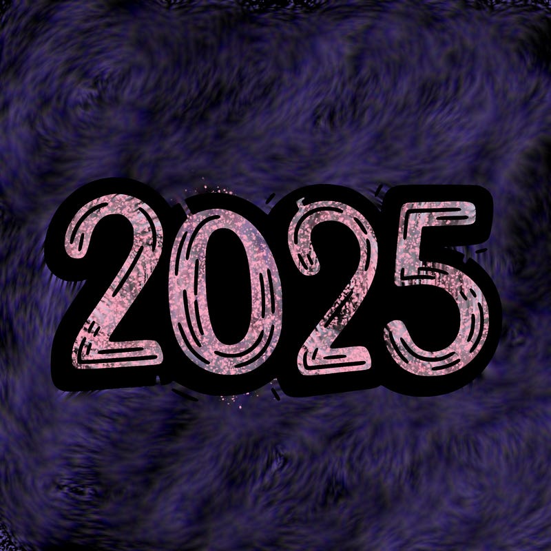 one line scrawled numbers sketch design “2025”