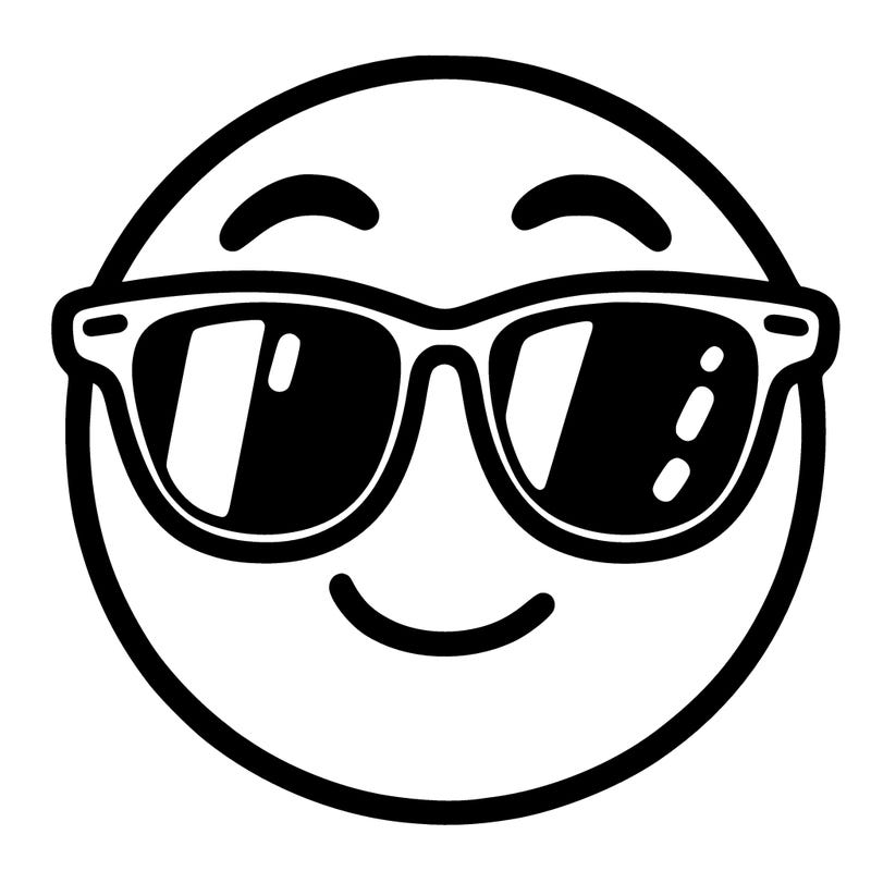 emoji with sunglasses