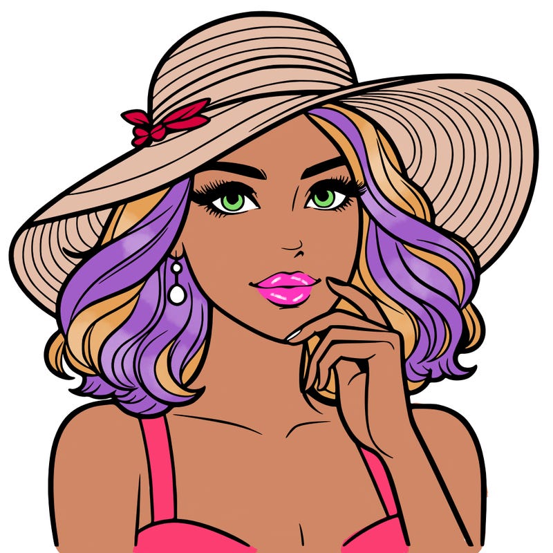 beautiful woman in hat