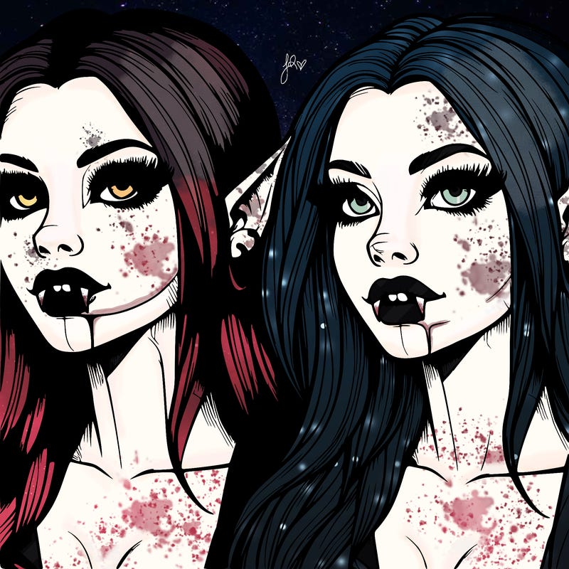 realistic vampire girl