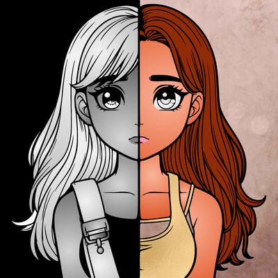 realistic girl split