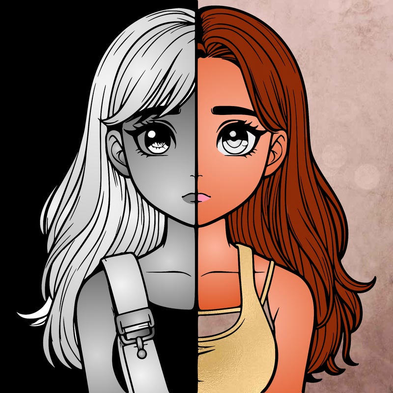 realistic girl split