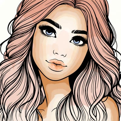 beautiful realistic girl