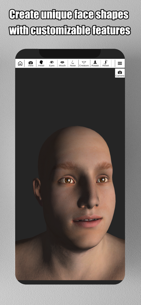 Face Model -posable human head - A realistic 3D human head model with customizable features for artists and character designers