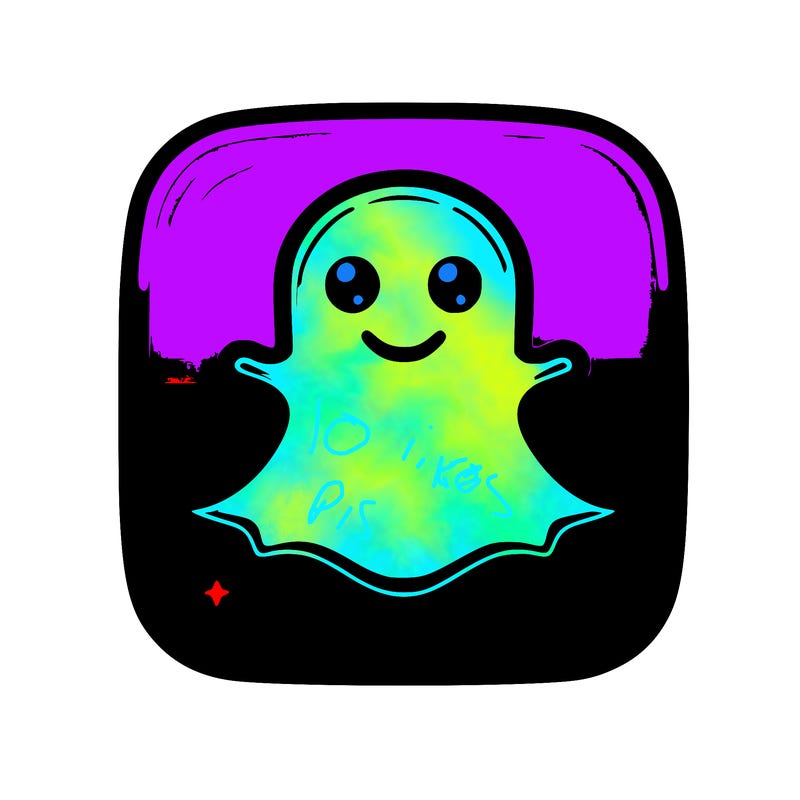 realistic snapchat logo