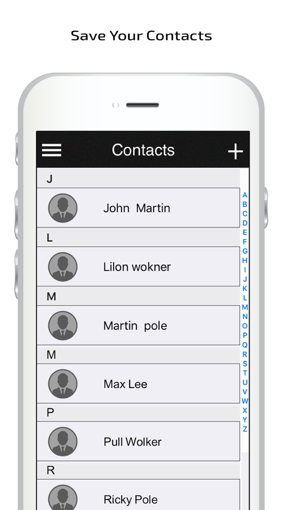 Secret Calculator  - A Secret Photo Hide Vault - Una interfaz de lista de contactos privada dentro de la aplicación de la bóveda secreta