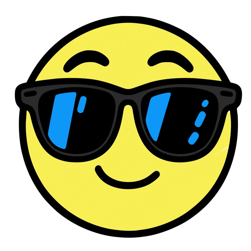 emoji with sunglasses