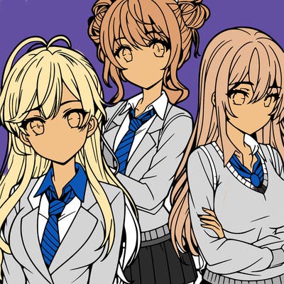 anime girls teenagers