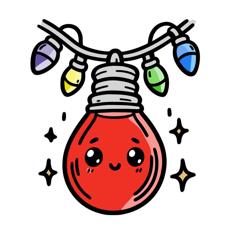 small bulb of a garland