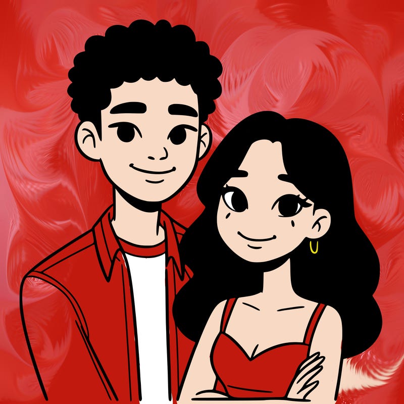 black woman and asian man couple