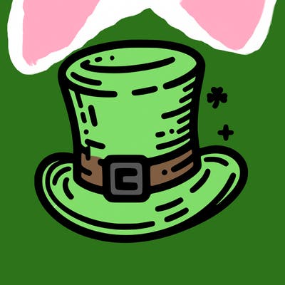 st patrick hat with thin lines