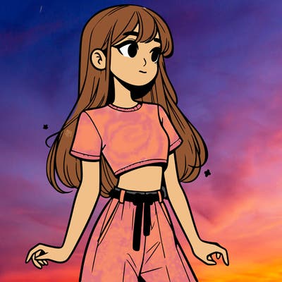 girl in a cute crop top