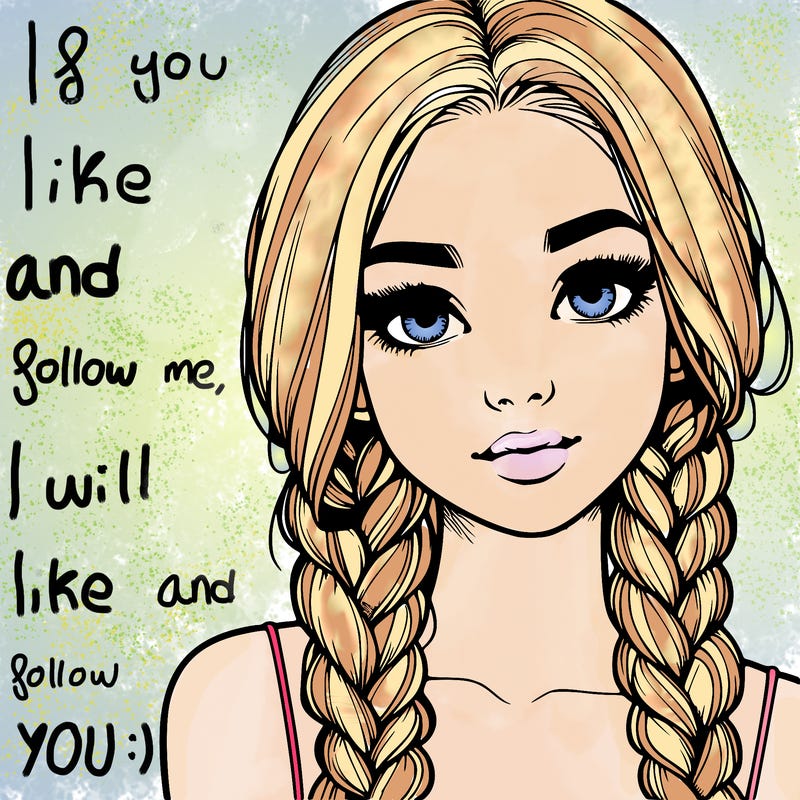 realistic girl with braids