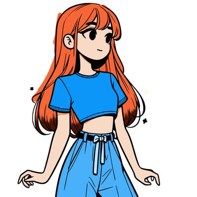 girl in a cute crop top