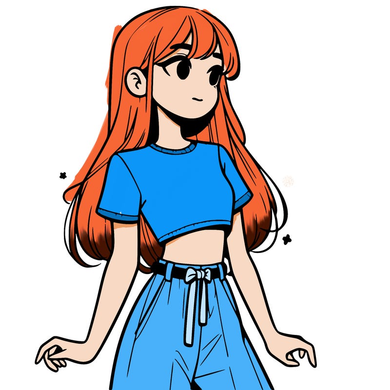 girl in a cute crop top