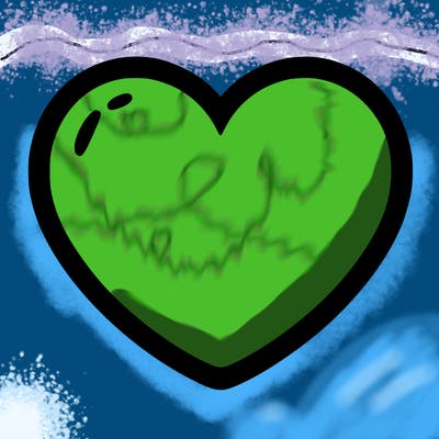 a blank heart
