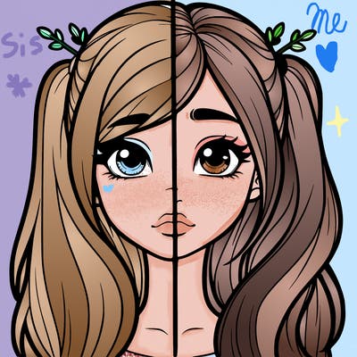 realistic girl split