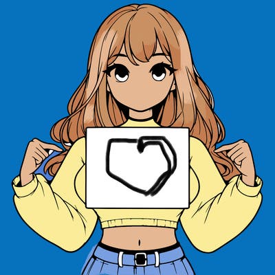 girl holding a blank sign in a long sleeve crop top