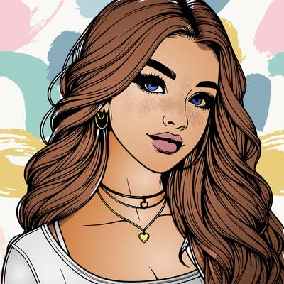 detailed realistic girl