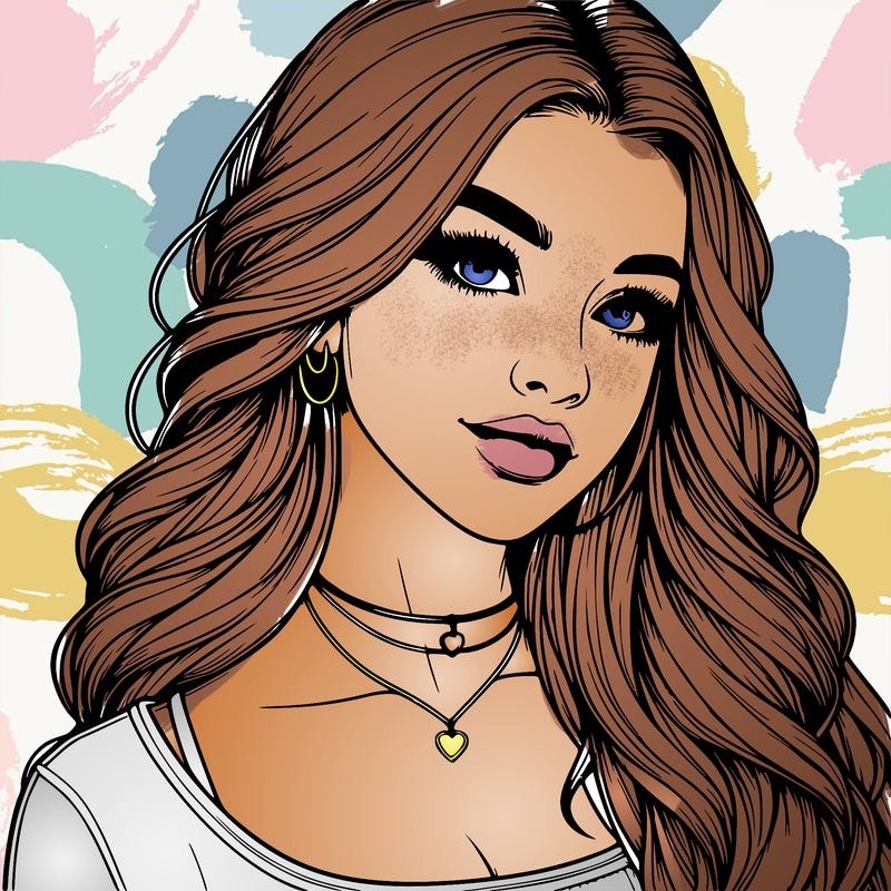 detailed realistic girl