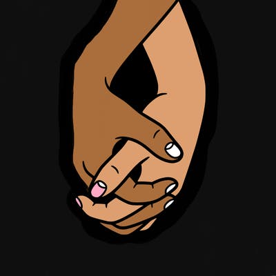 hands in shape of heart