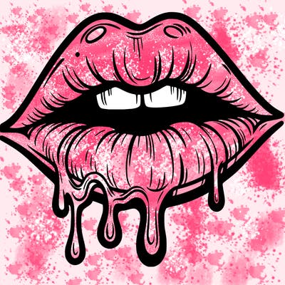 lips that look realistic and drip